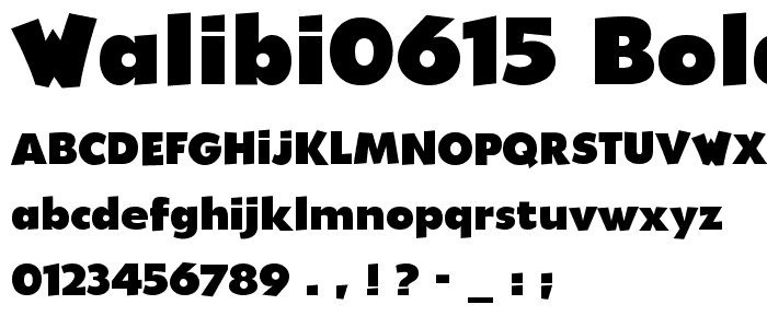 Walibi0615 Bold font